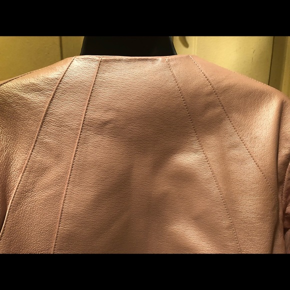 Pink pearl Real Leather blazer! See new photos - Picture 4 of 8